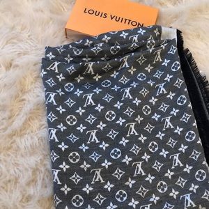 Authentic black Louis Vuitton scarf